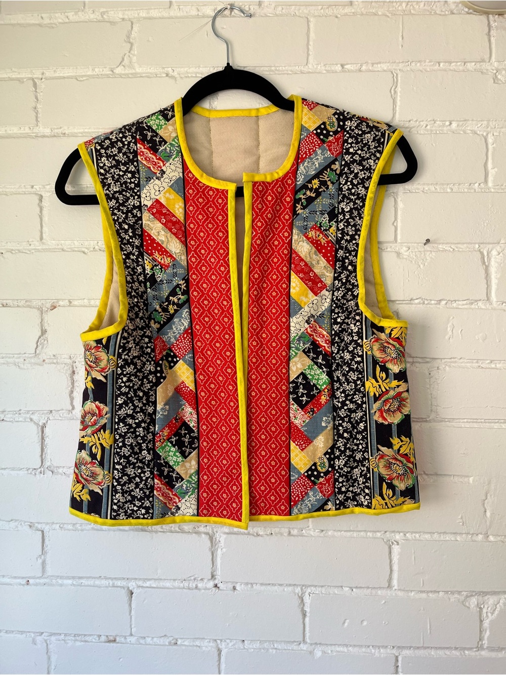 Vintage Handmade Quilted Vest